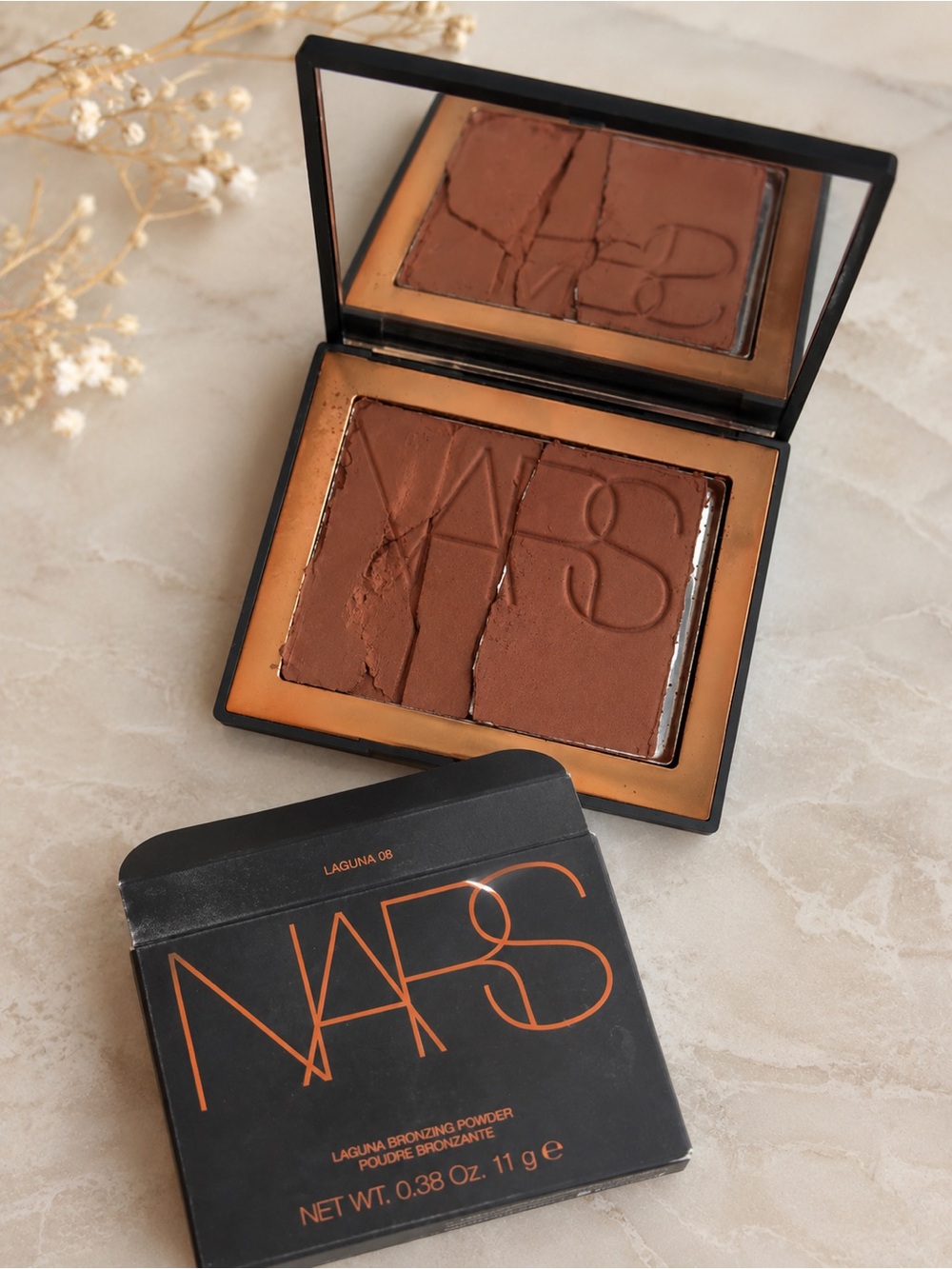 NEW NEVER USED BUT DAMAGED - NARS BRONZING POWDER LAGUNA SHADE
